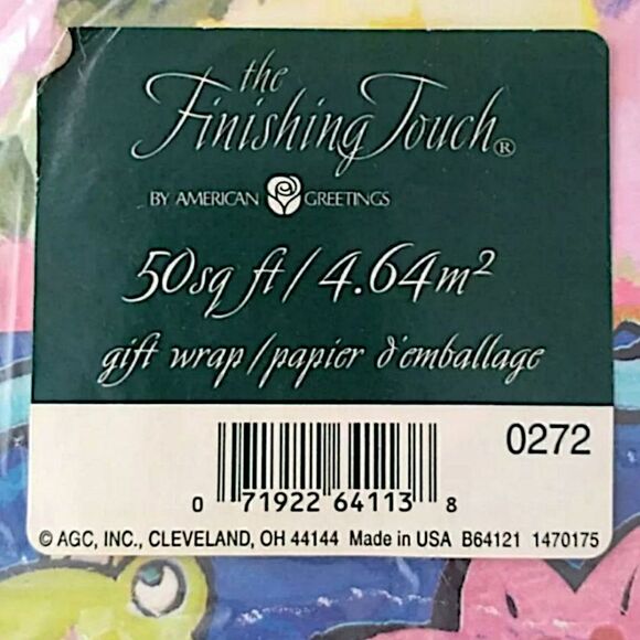 American Greetings Wrapping Paper Gift Wrap NEW Full Sheets 50 Sq Ft COLORFUL - Picture 2 of 16